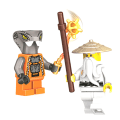 Miniatyrbilde 7 av 8: Sett med 24 stk go Minifigurer Kai Jay Sensei Wu Master Building A one size