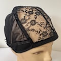 Miniatyrbilde 1 av 7: Blondeparykk Cap U Del Cap 56cm Med justerbare stropper Stretch Bla one size