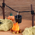 Miniatyrbild 5 av 8: 1Set 1:12 Dockhus Halloween Skräck Dekor Leksak Fladdermus Skalle Kvast one size