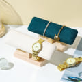 Miniatyrbild 3 av 8: 1st träklockor Displayställ Base Watch Halsband Armband D one size