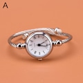 Miniatyrbillede 1 af 8: 1 stk sølv armbåndsure kvinder mode armbånd quartz ur s A one size
