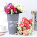 Miniatyrbild 2 av 5: 1 bukett 5 huvuden Hortensia Silk Flower Artificiell blomma Holdi Red one size