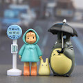 Miniatyrbillede 3 af 5: 4 stk/parti 3-5 cm Anime My Neighbor Totoro Action Figur Toy Hayao White onesize