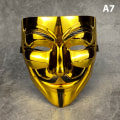 Miniatyrbilde 1 av 7: Vendetta Hacker Mask Anonym julefestgave til voksen K A7 one size