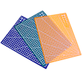 Miniatyrbillede 2 af 5: kontorpapir ting mat bord a4 størrelse pad model hobby design Orange onesize