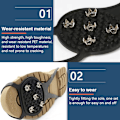 Miniatyrbillede 7 af 8: Skridsikre skoknopper black 8 teeth