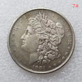Pikkukuva 7 / 8: 1 kpl 1878-1887 USA Morgan hopeadollari 1 dollarin juhlarahat C 10 One size