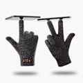 Miniatyrbilde 7 av 8: Varm vinter Touch-hansker for kvinner og menn, elastiske, klassiske strikkehansker Navy blue