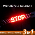Miniatyrbild 3 av 5: 51 LED motorcykel bakre bakre stoppbroms Blinkers körkortsskylt Red one size