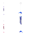 Pikkukuva 3 / 8: Dolphin Creative Crystal 4 metalliputket Tuulikello Tuulikello Hom blue one size