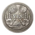 Pikkukuva 3 / 5: Kyllä tai ei Skull-juhlakolikko Matkamuistohaaste Kolikot Col A ONE SIZE