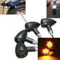 Miniatyrbild 1 av 5: 2st Motorcykel Cykel LED Amber+röd Blinkers Blinker In Yellow 2Pcs