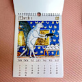 Miniatyrbilde 2 av 8: 2025 Merkelig Middelalderkatt Kalender - QuirkyArt Feirer Katter cat