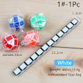 Miniatyrbild 1 av 5: 1st 3D Magic Cube Kid Pedagogisk Magic Snake Linjal Rubic Cube White 1#