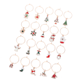 Miniatyrbillede 7 af 8: 20stk julevinglas tuscher Holiday Drink Marker Charms A Onesize