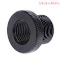 Pikkukuva 1 / 5: 5/8-24 - 1/2-20 - M14 auton polttoaineensuodattimen piipun kierteen sovitin f Black 5/8-24 to M14*1