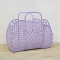 Miniatyrbilde 1 av 5: Avtakbar dusjkurv Plast badekarkurv Bad hul Wa Purple one size