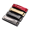 Miniatyrbillede 4 af 5: 10 hullers Harmonika Mund Orgel Puslespil Musikinstrument Begynd Red One Size