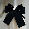 Miniatyrbilde 1 av 8: Elegant Fløyelsbue Hårklipp Båndsløyfe Hestehale Barrette H A2