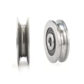 Miniatyrbillede 7 af 8: 12*50*13mm rillehjul Metal U-rille stålwireløftning A2 A2