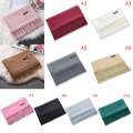 Pikkukuva 2 / 5: Kiinteä Huivi Ohut Pashmina-huivit ja kääreet Pitkät pehmeät Stoles Heat Red 200*70cm