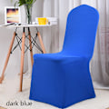 Miniatyrbillede 1 af 5: 1 Stk Bryllupsstolebetræk polyester Stretch Slipcover Fest Univ Dark blue one size