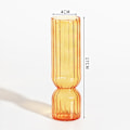 Pikkukuva 1 / 5: Nordic Glass Maljakko Pienet Lasimaljakot Kukka-asetelma Etusivu Gla Orange 17*4cm