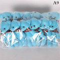 Pikkukuva 1 / 8: 12 kpl/setti Pehmeitä Täytettyjä Karhu Nalleleluja Mini Teddy Karhu Nuket A9