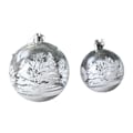 Miniatyrbillede 6 af 7: 6 stk. Gennemsigtige Sne-Julekuglepynt til Juletræ 6Pcs
