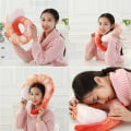 Miniatyrbilde 4 av 5: Fashion ed Reker Utstoppede dyr Plysjleker U Nakkepute Shri Red one size