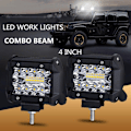 Pikkukuva 2 / 5: 4" 60W 20LED Work Light Flood Spot Combo maastoajo White light 1pc