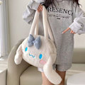 Miniatyrbillede 4 af 8: Kawaii Messenger Bag e Plys kvindelige Lolita Student Large-capaci Black one size