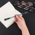 Miniatyrbillede 1 af 8: Antistress Spinning Pen Plastic Spiner Pen Stress Reliever Anti Black one size