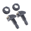 Miniatyrbillede 2 af 5: 2x Universal Forrude Sprinkler Viskerdyse Sprøjte Vand Black one size