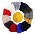 Miniatyrbilde 3 av 5: Unisex menn Dame Lue Lue Varm Ribbet Winter Turn Ski Fisherm Yellow one size