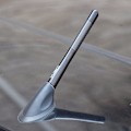 Miniatyrbillede 1 af 5: 4,7 tommer Universal bilantenne Carbon Fiber Radio FM Antenne Bl Black one size
