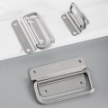 Miniatyrbilde 5 av 5: Cabinet Flight Case Solid Furniture Hardware Folding Handle For Silver A3