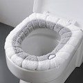 Miniatyrbilde 5 av 5: Vintervarme Toalettsetetrekk Vaskbart Bad Toalettsete wit Green One Size