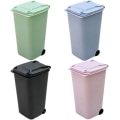 Miniatyrbilde 3 av 5: Mini stasjonær søppelbøtte Plastavfallsbeholdere med lokk Husholdning Cl Multicolor 4pcs