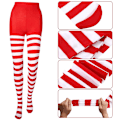 Miniatyrbillede 3 af 8: Dame Strømper Uigennemsigtige Strømper Pantyhose Julefest Makeup White&Green