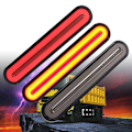 Pikkukuva 3 / 5: 3 in 1 Neon LED perävaunun jarruvalo Jarruvalokyltti Yellow 1Pcs