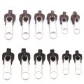Miniatyrbillede 7 af 8: 12 stk 3 størrelser Universal Instant Fix Lynlås Reparationssæt Erstatm Silver onesize