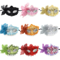 Miniatyrbilde 2 av 8: Mote Luksus Venetian Masquerade Mask Kvinner Jenter Sexy Fox Ey Red ONESIZE