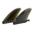 Miniatyrbild 2 av 8: 4,6 tum Soft Flex Sup Center Fin White Water Fin For Air Sup L Black onesize