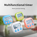 Miniatyrbillede 2 af 8: Timer Gym Køkkenpåmindelse Elektronisk timer Digitalt stopur T white 71*22*63mm