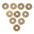 Miniatyrbilde 6 av 8: 100 stk Feng Shui-mynter Gamle I Ching-mynter for helserikdom A onesie