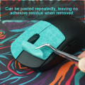 Miniatyrbillede 4 af 5: Mouse Grip Tape Skøjte Håndlavet klistermærke Skridsikker Hud Sug Sved Style 7 A7