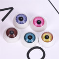 Miniatyrbilde 5 av 5: 5 par plast halvrunde for Halloween maske Doll Eyes Fake Mas