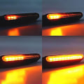 Miniatyrbild 5 av 5: 1Pc universal flödande motorcykel motorcykel LED blinkers indi Ice blue A2