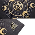 Miniatyrbillede 8 af 8: Tarots Dug Triple Moon Pentagrams Pagan Alter Cloth Flan Style 2 B